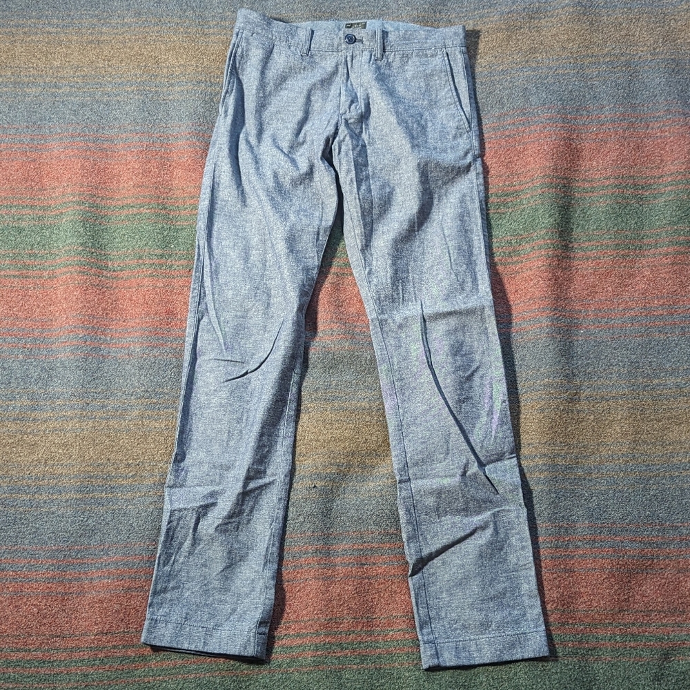 J. Crew Men's Stretch Straight Fit Blue Pants 28W32L